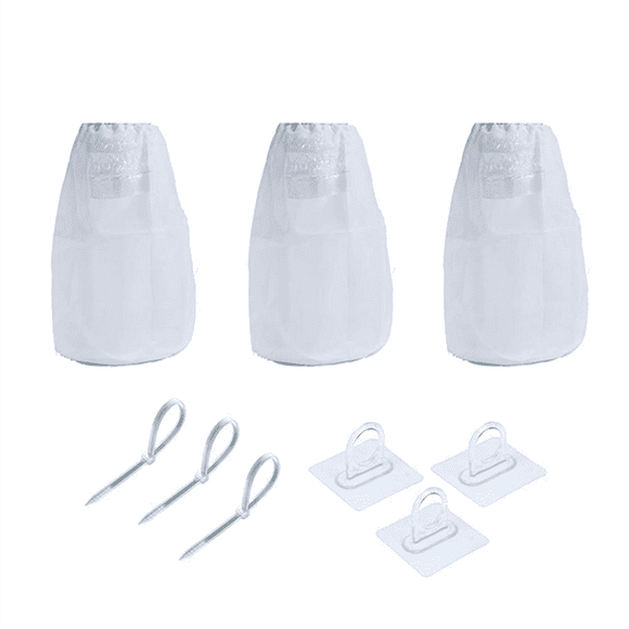 3Pack Dryer Vent Lint Bags, Lint Traps for Indoor Outdoor Dryer Vents, Lint Dust Bag Capturing Lint and Dust