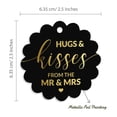 thumbnail image 6 of Inkdotpot 100 Pack Hugs & Kisses From The Wedding Favor Paper Tags Craft Real Gold Foil Hang Tags, 6 of 6