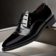 thumbnail image 3 of Zapatos para hombre, calzado informal de cuero, zapatos formales de negocios brillantes y puntiagudos negros de talla grande 38-48, zapatos elegantes para vestido de fiesta para hombre, Zapatillas, 3 of 4