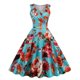 thumbnail image 1 of WILLBEST Vestidos con Curvas para Mujer Vestido Vintage con Cuello En V y Estampado Sexy sin Mangas para Cena Formal Grande, 1 of 3
