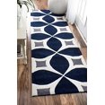 thumbnail image 1 of nuLOOM Tapis Gabriela Tufté Main, 2 6 Pouces x 12, Marine, 1 of 2