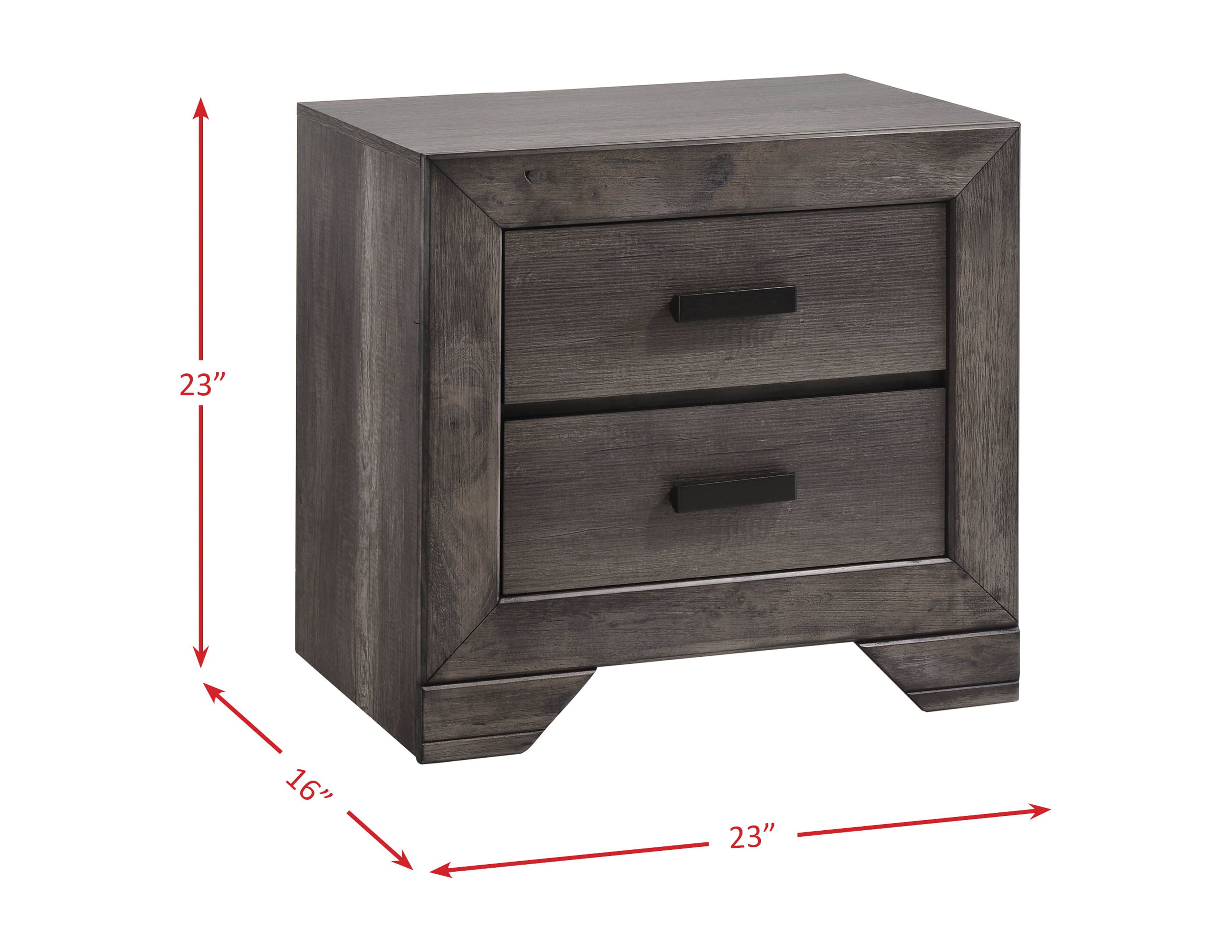 Picket House Furnishings Grayson Nightstand Grey Oak