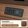 thumbnail image 6 of S-HOME 26.5" Modern Nightstand with Charging Station, 3 Drawers Wooden Bedroom End Table, 6 of 9