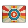 thumbnail image 5 of Yayeee Area Rugs for Living Room 6.7'x4.8' Indoor Non Slip Washable Bedroom Carpet, Colorful Circles, 5 of 6