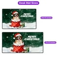 thumbnail image 5 of Santa Surprise Gift Saint Bernard Merry Cheerful Christmas Desk Mat Full Keyboard Mouse Pad St Dog Lover Large Mousepad - 12021, 5 of 5