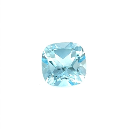 Certified Real 1 Carat Sky Blue Topaz Cushion Shape Mixed Cut 6x6 mm Loose Gemstone December Birthstone