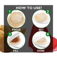 thumbnail image 3 of KEISSCO Juego de 3 prensas de masa: perfecto para albóndigas, calzone, ravioli, empanada, rotación y pierogi, 3 of 5