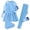 Blue A4, variant on 3 Piece Bathing Suits for Girls Fashion Printed Long Sleeve Swimwear with Buttom Tummy Control Swimsuits 2026 Size 6-13