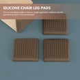 thumbnail image 3 of GOOHOCHY 8 fundas de silicona para pies de muebles, almohadillas protectoras adhesivas para patas de mesa y sillas., 3 of 8