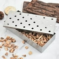 thumbnail image 2 of Mosiee Boîte à Charbon Réutilisable en Acier Inoxydable Fournitures de Bbq pour l'Extérieur Barbecue Steak Grill, 2 of 9
