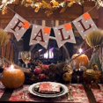 thumbnail image 1 of 2m Fall Letter Bunting Banner Swallowtail Flags Burlap Banner For Thanksgiving Day Home Party Decoration, 1 of 1