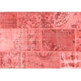 thumbnail image 1 of Ahgly Company Indoor Rectangle Patchwork Red Transitional Area Rugs, 8' x 12', 1 of 4