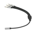 thumbnail image 2 of 3.5mm Splitter Adapter, Professional 3.5mm Splitter Cable Female To Male 1.0ft PVC 1 Output 3 Input  For PC 3.5mm 1 Female To 3 Male, 2 of 8