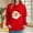 Red/Green/White, variant on Craaazy Women's Breast Cancer Shirts Comfortable Long Sleeve Hooded Blouse with Pockets Gifts