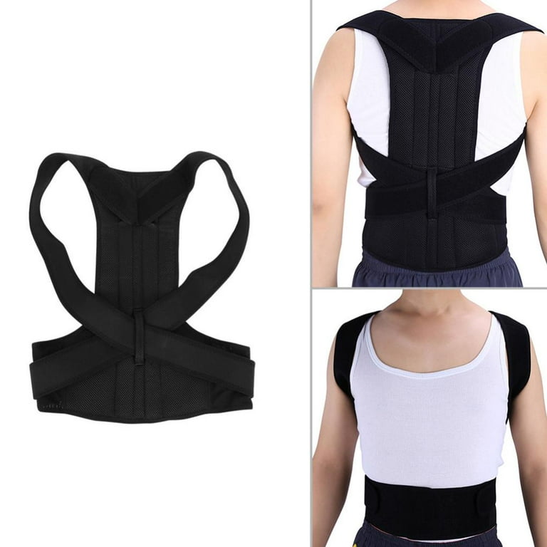 Adjustable Back Support Belt Back Posture Corrector Shoulder Lumbar Spine  Support Back Protector