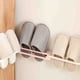 thumbnail image 1 of Zapatero de pared sin taladros, organizador plegable de 3 niveles para toallas y pantuflas de ducha, ideal para baño y dormitorio, ahorra espacio, incluye 1 estante., 1 of 6