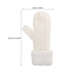 thumbnail image 4 of Gants à Doublure Chaude Mitaines en Coton Tricoté pour Femmes Protection Hivernale, 4 of 8