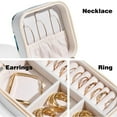 thumbnail image 3 of Mother's Day Polar Bear Portable Jewelry Box Organizer with Imitation Metal Zipper & Free Assembly Grids, 3 of 6