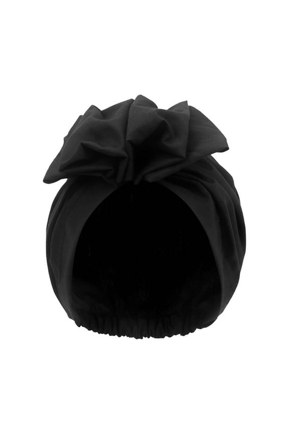 Women's Soft Stretchy Cotton Headband, Retro Turban Head Wrap for Spring/Summer/Fall/Winter, Perfect for Daily Decorations and Special Occasions Black