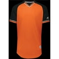 thumbnail image 2 of Russell R01X3M.07R.S Adult Classic V-Neck Jersey - Burnt Orange, Black & White - Small, 2 of 2