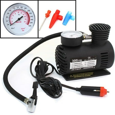 Tube Inflator - stkusa 12v mini air compressor pump 300psi tire inflator, with gauge