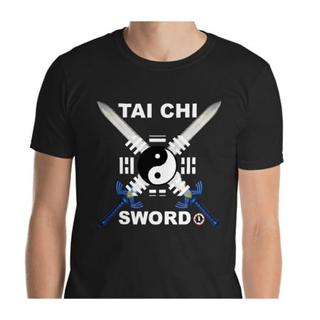 Tai Chi Sword T-Shirt Black tee chinese shaolin martial arts kung fu