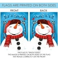 thumbnail image 5 of Toland Home Garden Smiling Snowman Winter Flag Double Sided 28x40 Inch, 5 of 5