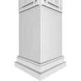 thumbnail image 5 of Ekena Millwork 10"W x 9'H Craftsman Classic Square Non-Tapered Shaker Fretwork Column w/ Prairie Capital & Prairie Base, 5 of 8