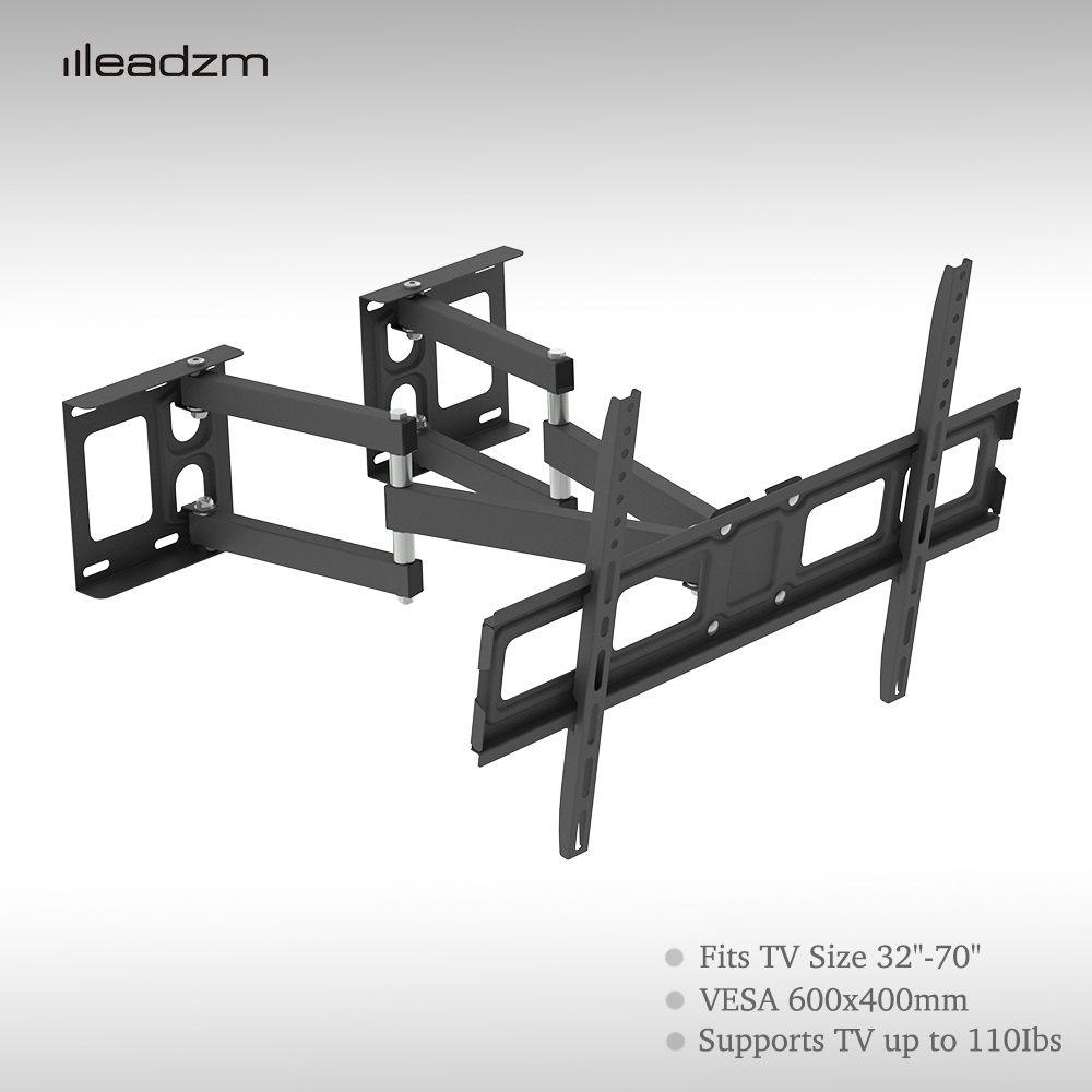 TV Wall Mount Bracket Full Motion Dual Articulating Arm for Most 3270