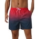 thumbnail image 1 of INSPIRAR CHIC Pantalones Cortos de Playa de Verano para Hombre con Cintura Elástica y Cordón de Contraste en Color Gradiente 36 Rojo Negro, 1 of 6