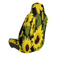 thumbnail image 2 of Goofa Sunflowers In Vintage Pattern Elastic Car Seat Cover - Stretchable Auto Seat Protector, Easy to Install and Clean for Cars, SUVs, Trucks, and Vans, 2 of 5