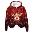 thumbnail image 3 of Futezty Christmas Hoodies for Women Fashion Graphic Sweatshirts Casual Long Sleeve Hooded Girls Teen, 3 of 7