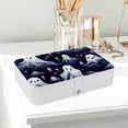 thumbnail image 6 of Halloween Ghost Elegant PU Leather Jewelry Box Organizer with Removable Compartment, Portable Jewelry Display & Bracelet Holder, 6 of 6