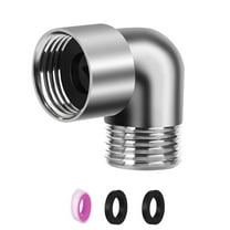 UNTERING 90 Degree Shower Head Elbow Adapter Shower Arm Angles Adapter for Wall mounted Shower or Hand Shower Easy Install