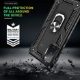 thumbnail image 6 of Compatible for Samsung Galaxy S20 FE/S20 FE 5G Case 6.5-inch with HD Screen Protector, Military-Grade Protective Phone Case with Magnetic Kickstand Ring for Samsung S20 FE/S20 FE 5G Black, 6 of 15