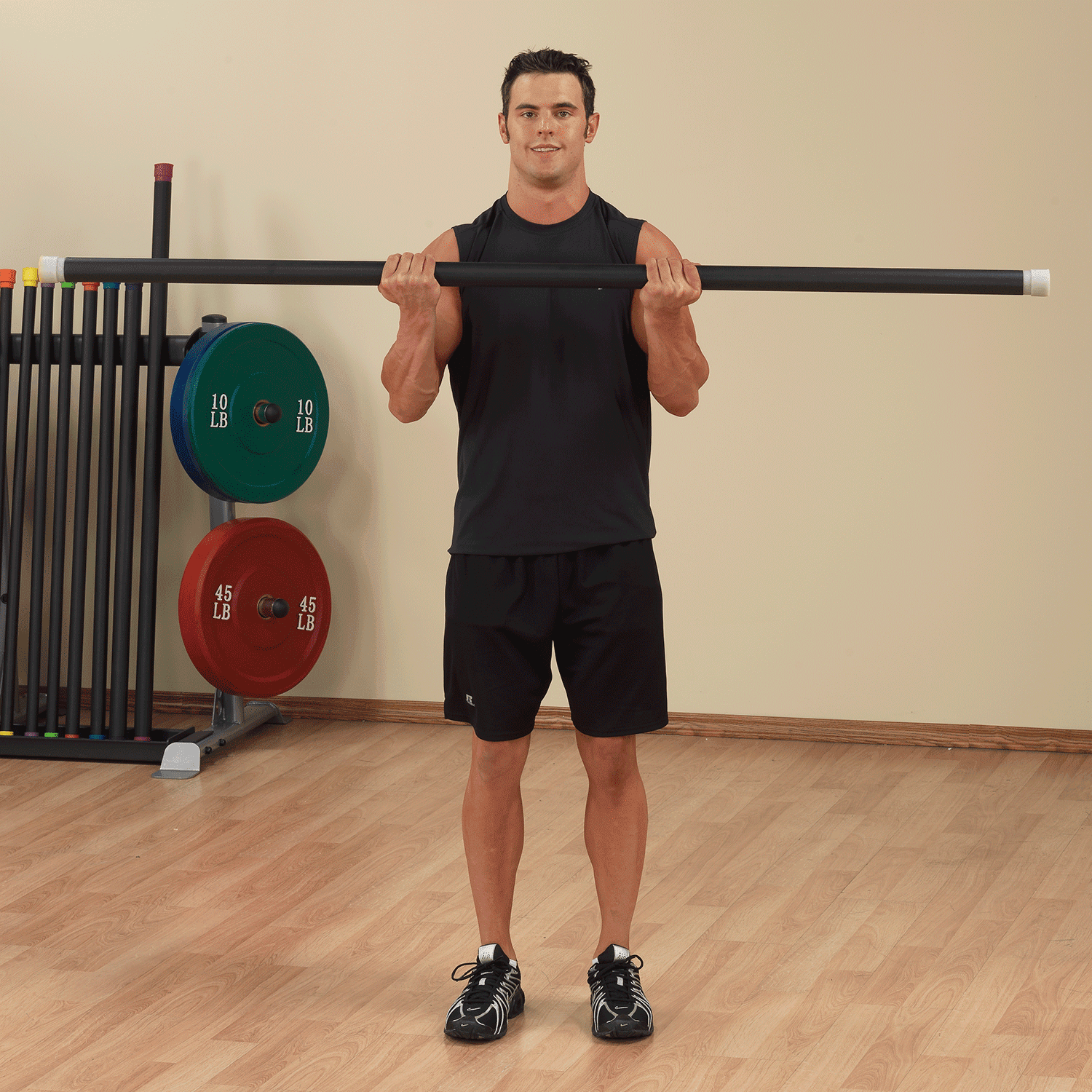 BSTFB36 36 lb Fitness Bar - Light Gray