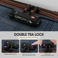 thumbnail image 2 of 3 Piece Softside Luggage Set Lightweight Spinner Expandable Suitcases with TSA Lock, 20"/26"/30", XJ2511#2, 2 of 10
