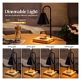 thumbnail image 4 of Lampe Chauffe-Bougie avec Minuterie pour Grand Pot de Bougie Parfumée, Hauteur Réglable, Lumière à Intensité Réglable, Chauffage Rapide, 4 of 5