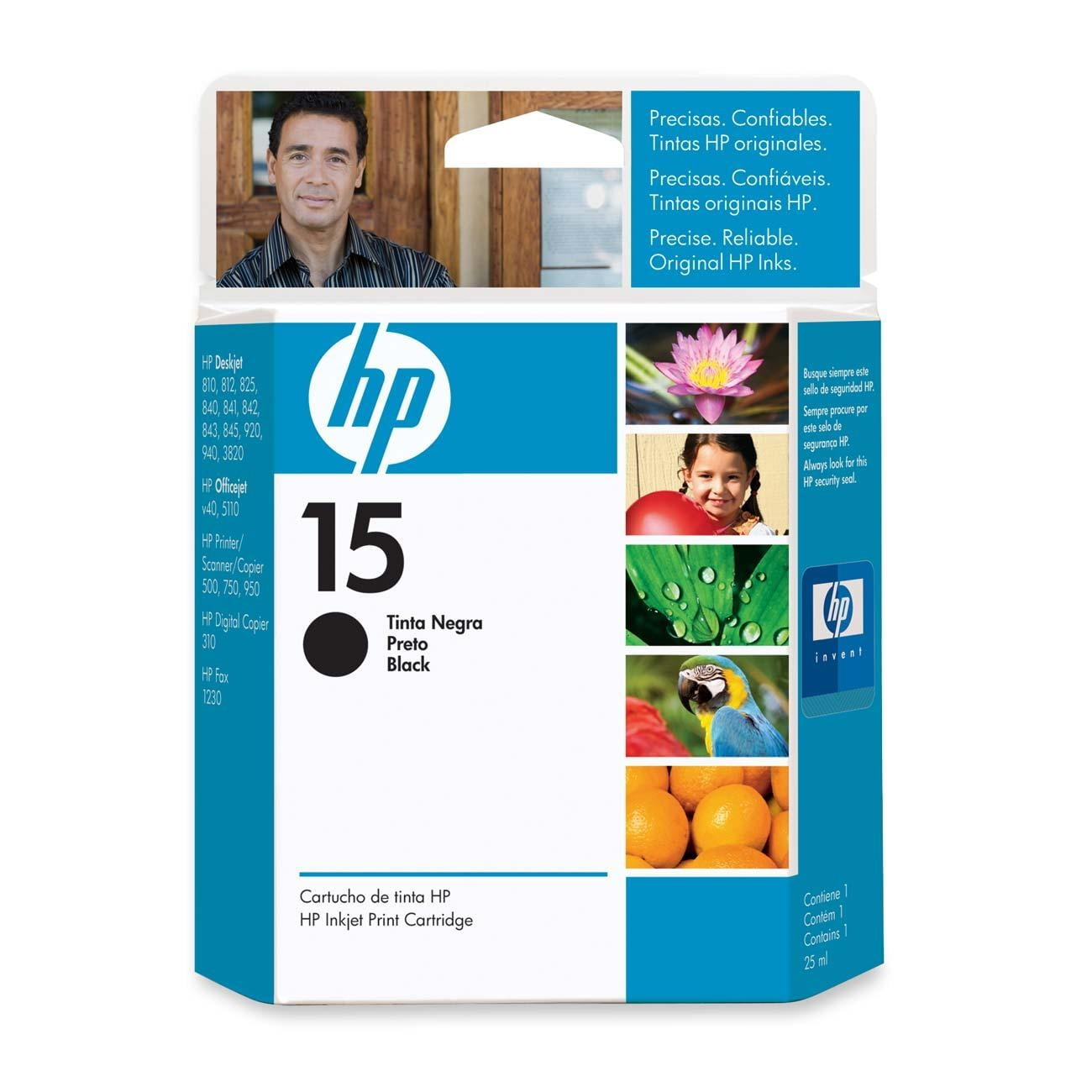 Pigment Ink Refill Kit for HP Black 15 (C6615D), 40 (51640), 45