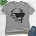 thumbnail image 2 of Kids Skull With Sunglasses Shirt, Youth Kids Boy Girl T-Shirt, Halloween Shirt, Skull Graphic Shirt, Dark Heather Gray, Medium, 2 of 4