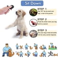 thumbnail image 5 of Juego de 2 clickers de adiestramiento canino con correa para la muñeca, clicker de adiestramiento para mascotas con botón grande, herramienta eficaz de adiestramiento conductual para gatos, pájaros y, 5 of 5