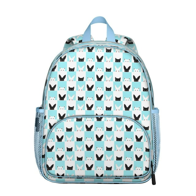 Floral Cat Student Backpack – Vintage Cat Illustration With Abstract Cat Art And Artistic Cat Print Pattern