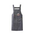 thumbnail image 4 of Abbracc Apron Professional Adjustable Work Apron with Pockets Soft Cooking Apron Cooking Gray, 4 of 9