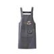 thumbnail image 4 of Delantales de cocina Babero de cocina, Delantal de trabajo, Delantal ajustable, Delantal de Mujeres Unisex Chef Hornear Gris BLESIY Delantales de cocina, 4 of 8