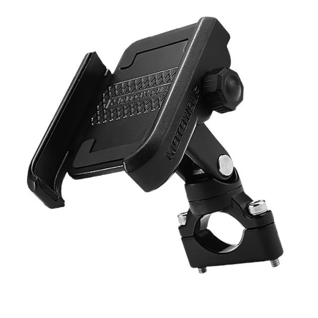Soporte para teléfono móvil Baoblaze Soporte de teléfono celular de la motocicleta 360 degree Negro