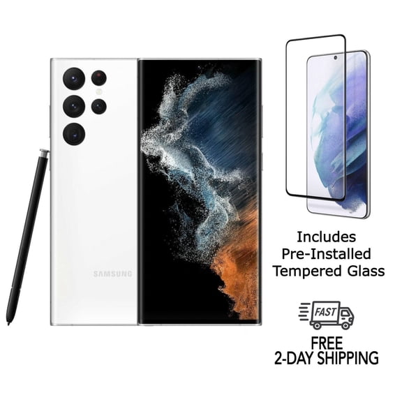 Samsung Galaxy S22 Ultra 5G S908U (Fully Unlocked) 128GB White