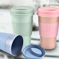 thumbnail image 4 of CHUANK Wheat Straw Cups with Lids - Unbreakable & Reusable, 4 of 7