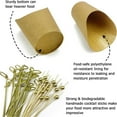 thumbnail image 5 of Charcuterie Cup Set Kraft Paper Food Containers 50pcs Disposable Charcuterie Cups with 56pcs Label Stickers 200pcs Bamboo Skewers 12oz Kraft for Fry, 5 of 8