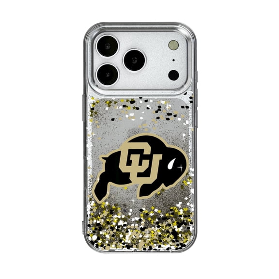 Colorado Buffaloes iPhone Glitter Confetti Design Case