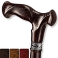 thumbnail image 1 of Bastón Asterom - Hecho a mano, ergonómico, para hombre - Bastones de madera para personas mayores, únicos (nogal, 96 cm), 1 of 5